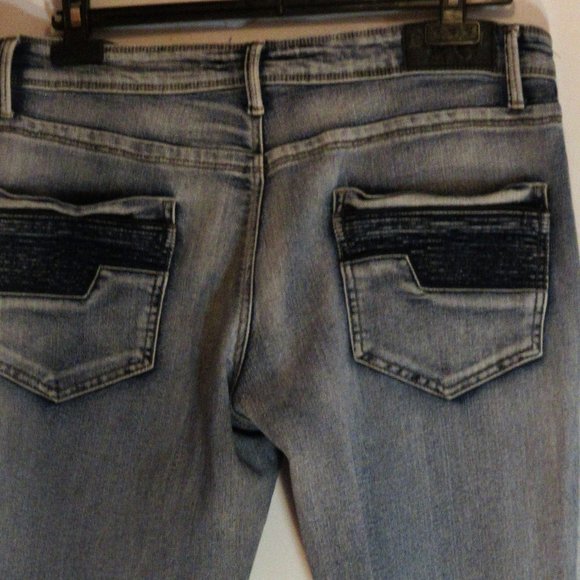 ETHANOL Mens Slim Hyper Stretch Motion Denim Jean Pants Size: 34x32 - Picture 3 of 7